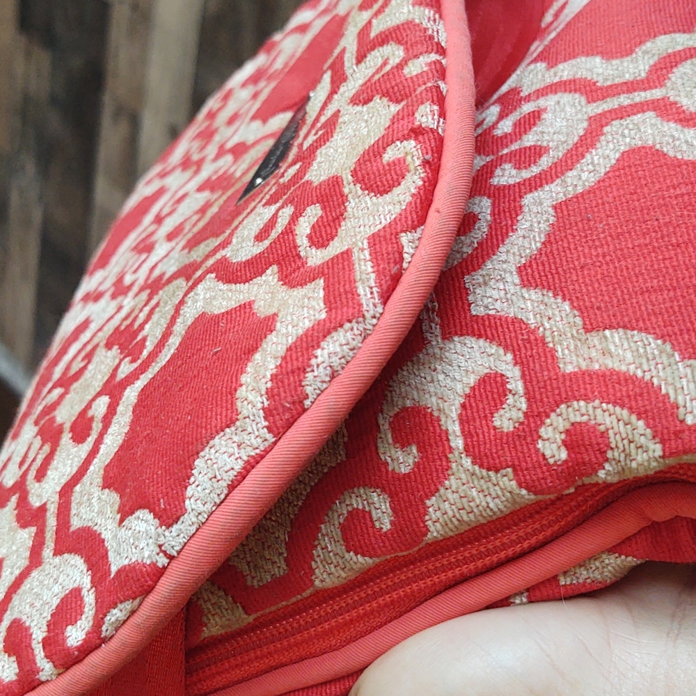 Petunia Pickle Bottom Diaper Bag Backpack Orange And Beige Tapestry - Picture 15 of 17